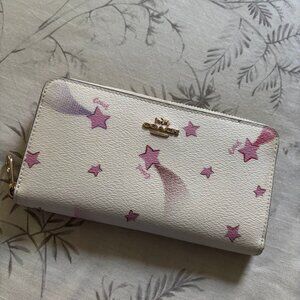 Coach Limited Edition Disco Star Wallet (w/ White Wriststrap)